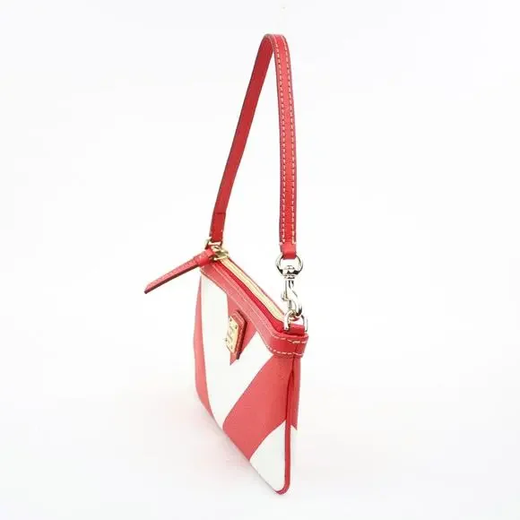 Dooney & Bourke Red Chevron Bag / Wristlet - Picture 3 of 7